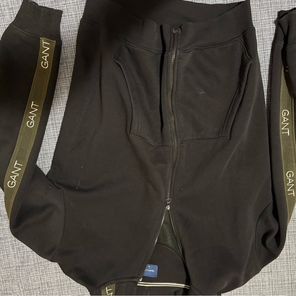 GANT Black Bomber Jacket with Olive Accents - Picture 2 of 3